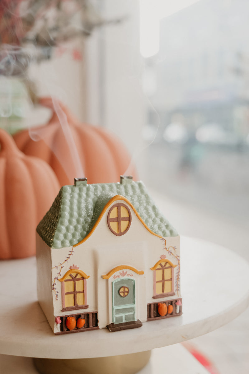 Alice Autumn Bookish Cottagecore House Incense Burner