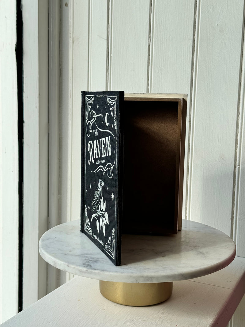 Edgar Allan Poe The Raven Dark Academia Storage Book Decor