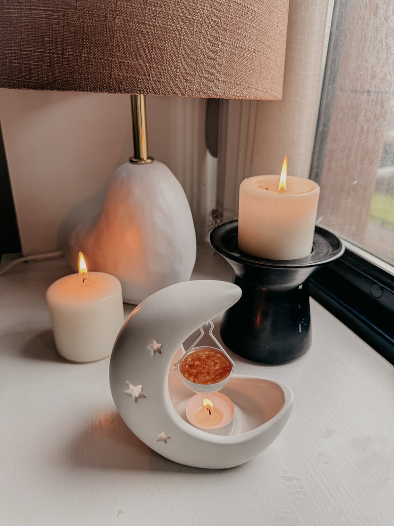 Moon and Star Gold Shimmer Dark Orchid Wax Melts