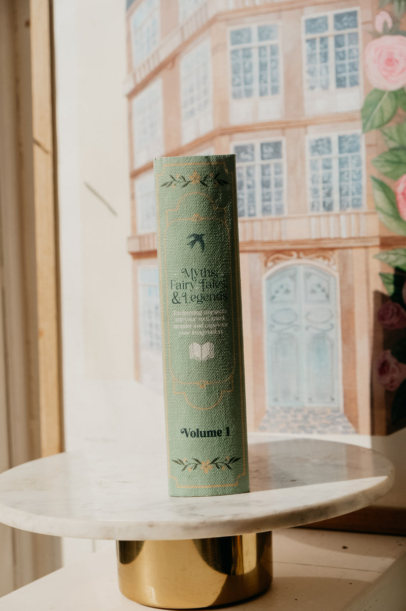 Kelly Myths, Fairytales and Legends Sage Green Storage Book Decor