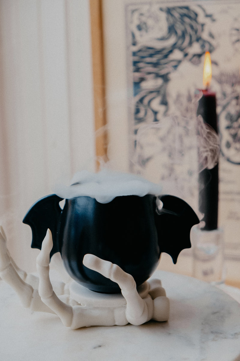 Benny Bat Wing Matt Black Halloween Mug