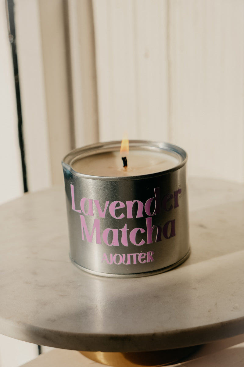 Lavender Matcha Soy Wax Candle