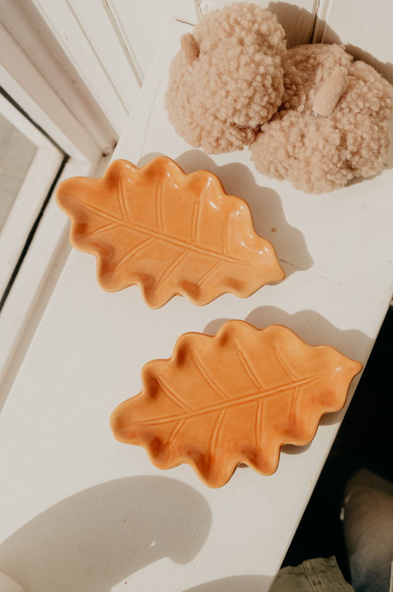 Amie Autumn Leaf Ceramic Dish