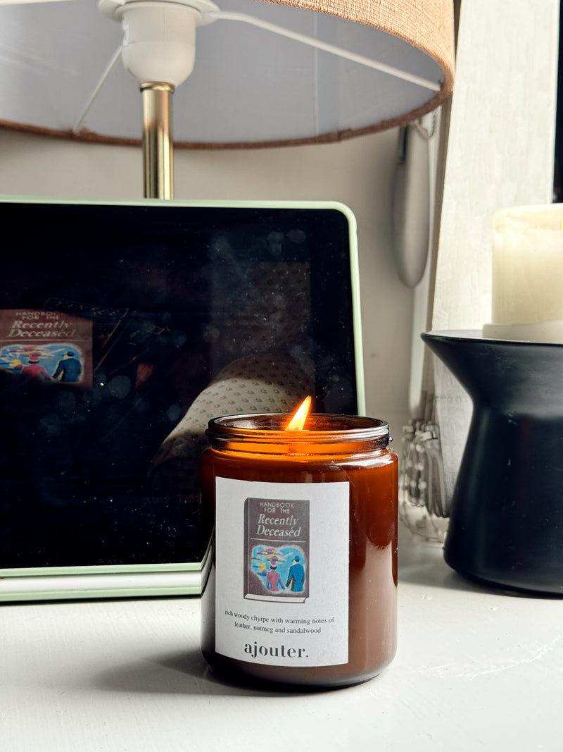 Beetlejuice Book for The Recently Deceased Soy Wax Candle