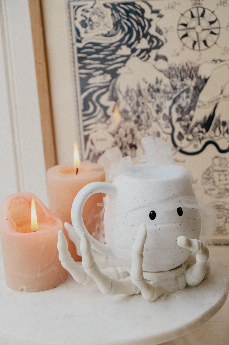 Mason Mummy Matte White Halloween Autumn Mug