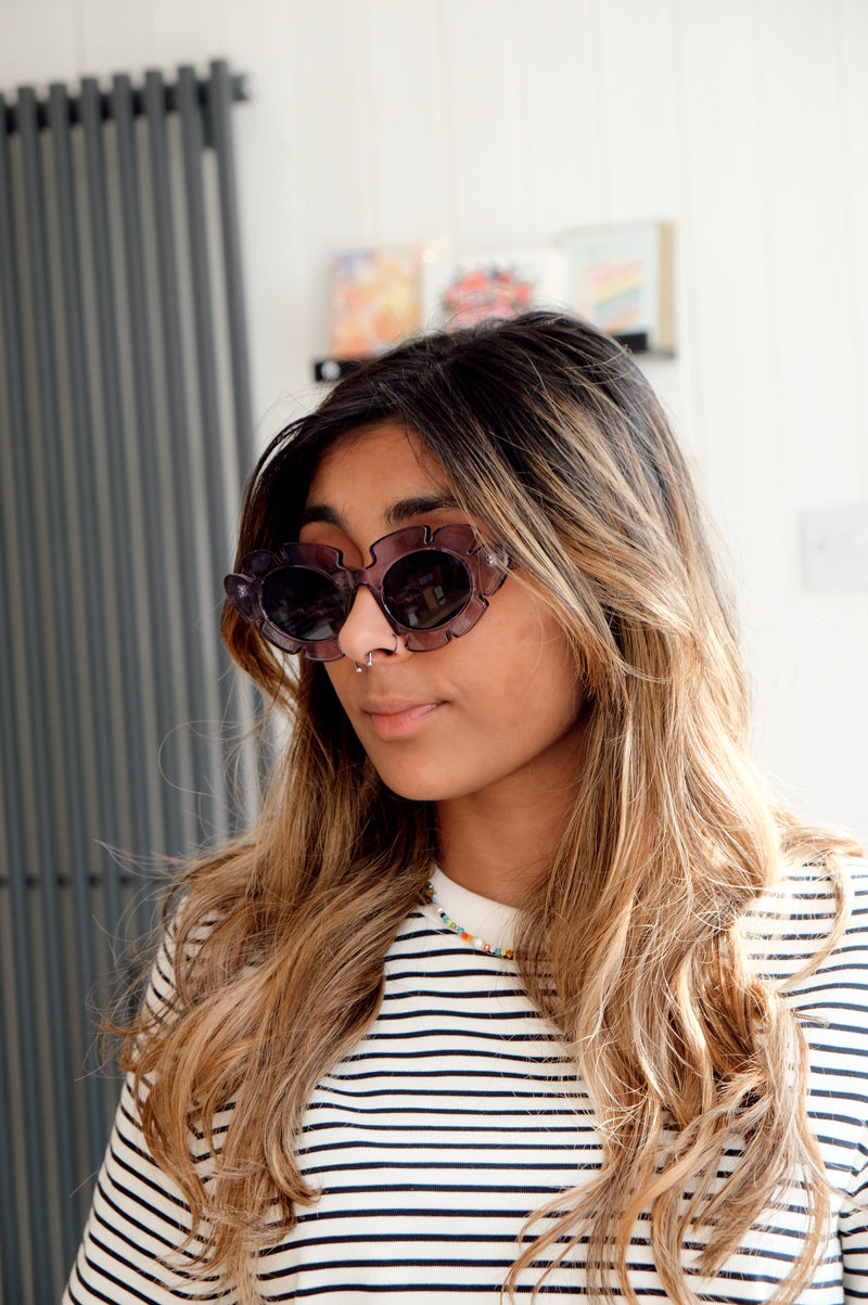 Brooke Flower Shaped Sunglasses