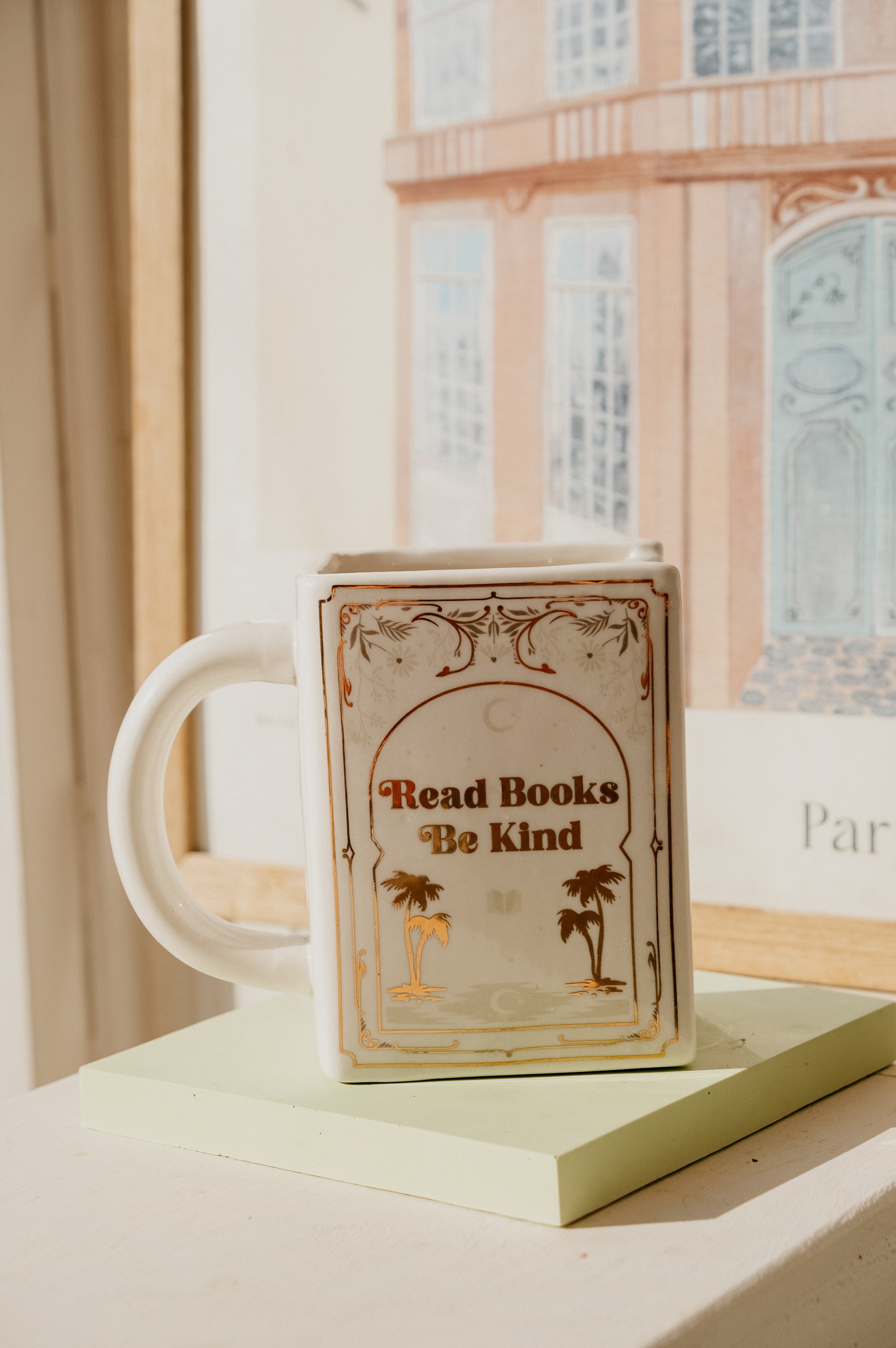 Bernie Read Books Be Kind White XL Mug