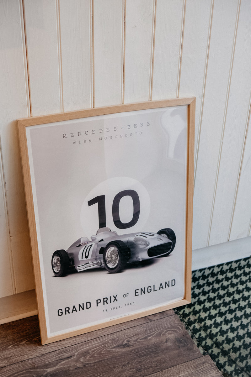Mercedes Classic F1 Grand Prix Print 50cm x 70cm