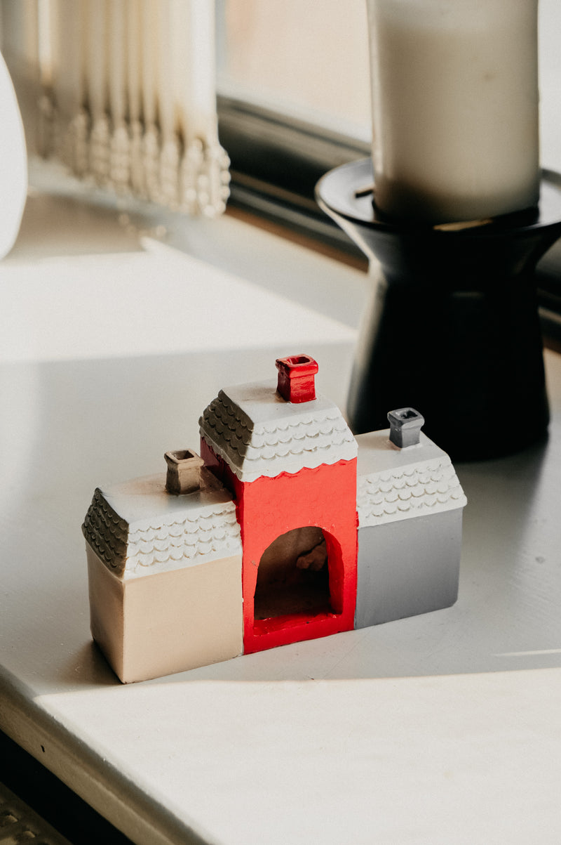 Christmas House Village Incense Burner