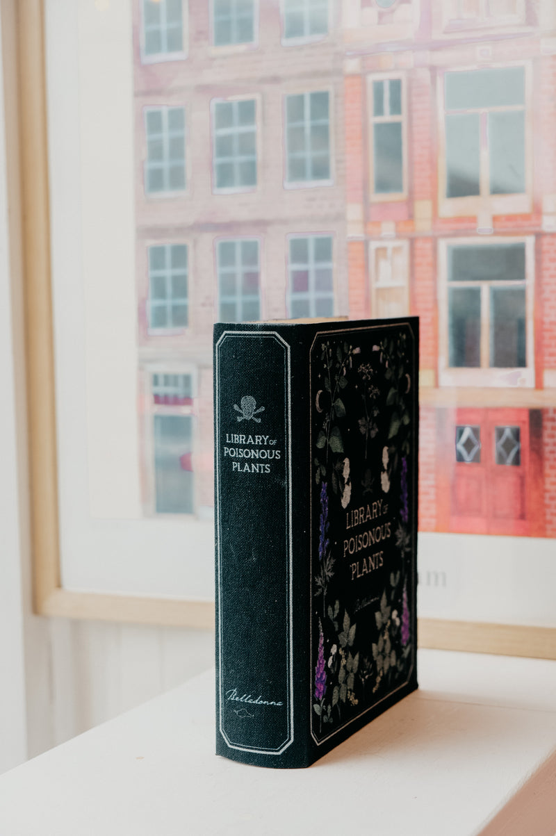 Library of Poisonous Plants Storage Book Decor