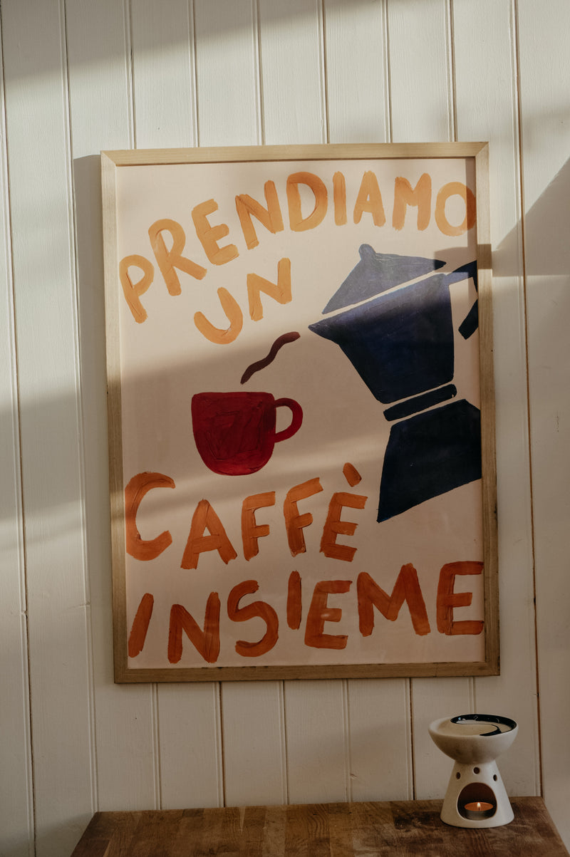 Italian Cafe Coffee Print 50cm x 70cm