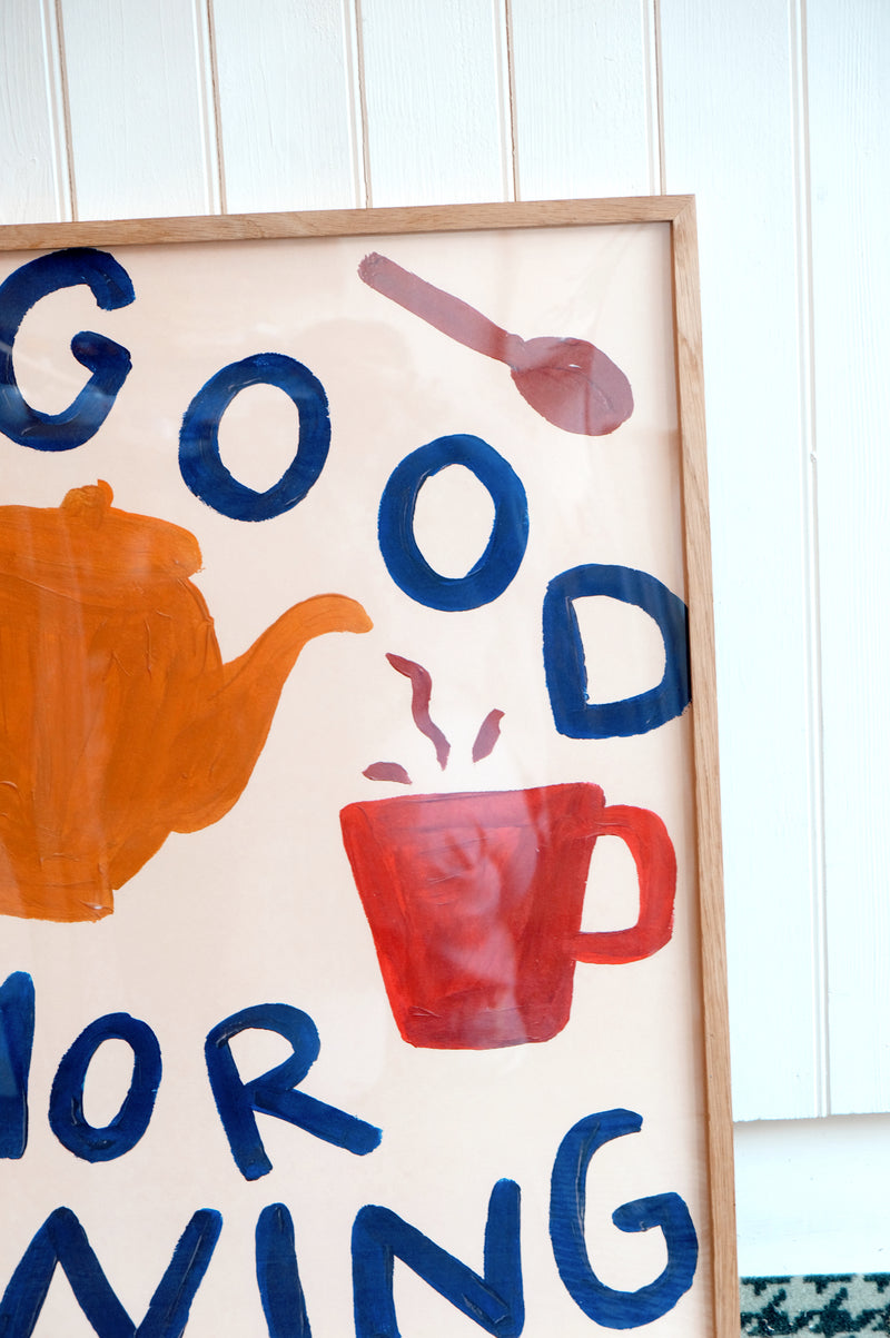 Goodmorning Cafe Coffee Print 50cm x 70cm