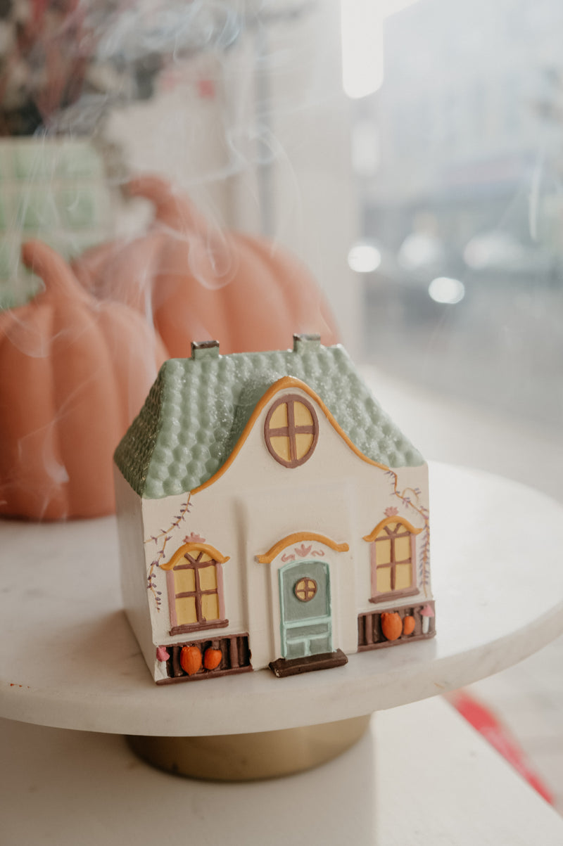 Alice Autumn Bookish Cottagecore House Incense Burner