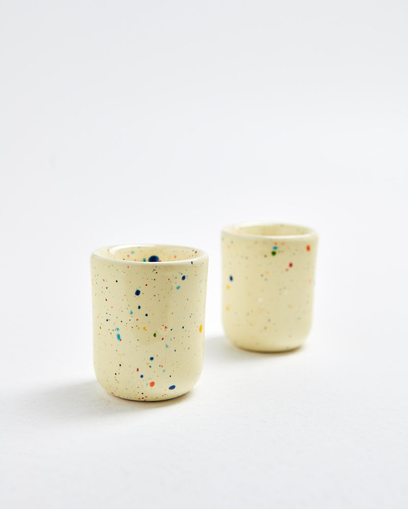 Pastel Ceramic Egg Cup Holder / Espresso Coffee - 5 colours available