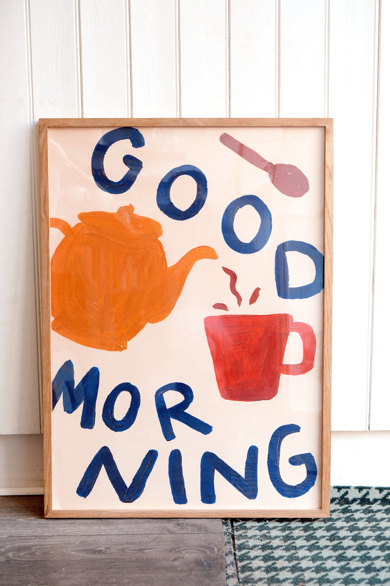 Goodmorning Cafe Coffee Print 50cm x 70cm