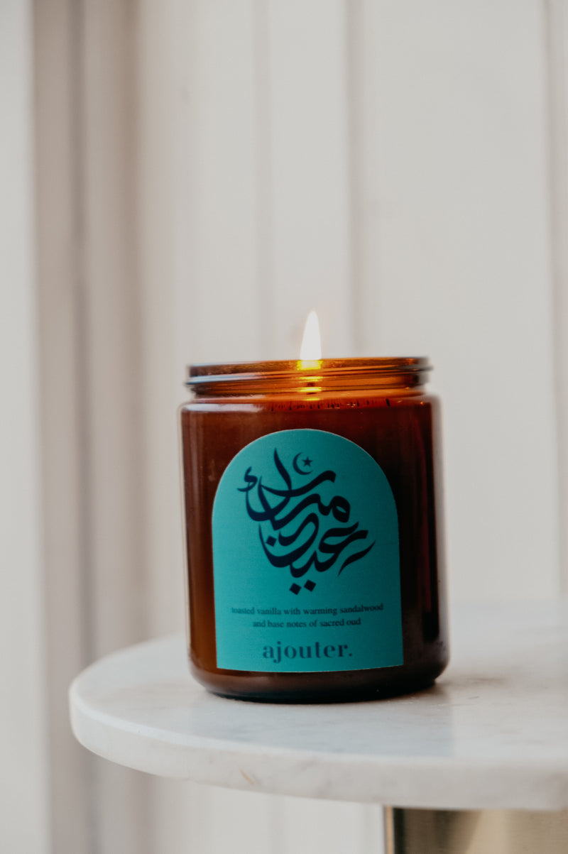 Eid Mubarak Soy Wax Candle - 2 scent options