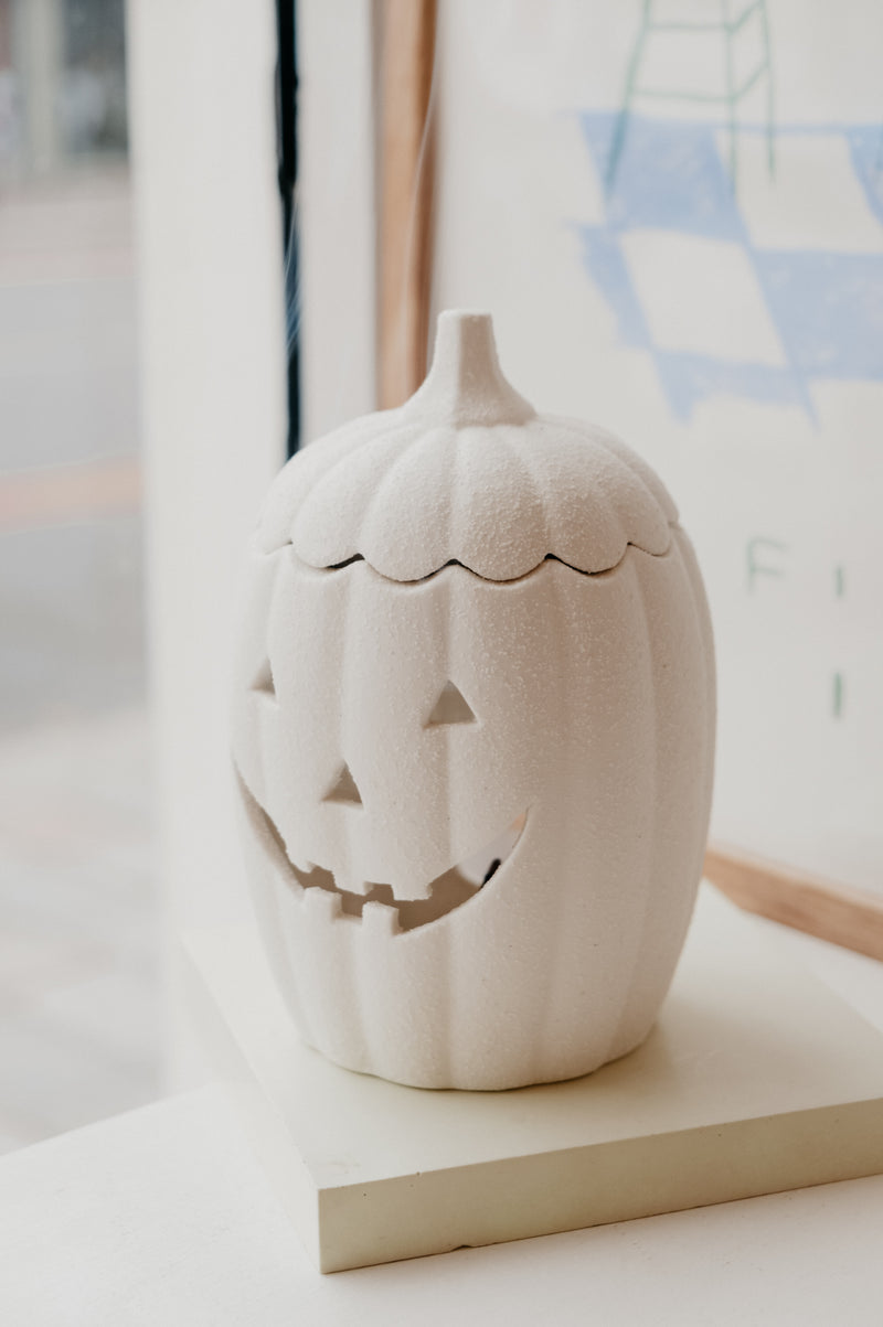 Heidi White 3 in 1 Jack-o-Lantern Pumpkin Halloween Wax Melt Burner | Incense Burner | Tealight Holder - 2 sizes