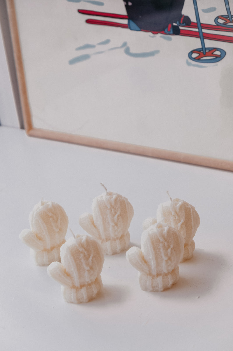 Fluffy Mitten Glove Scented Soy Wax Candle