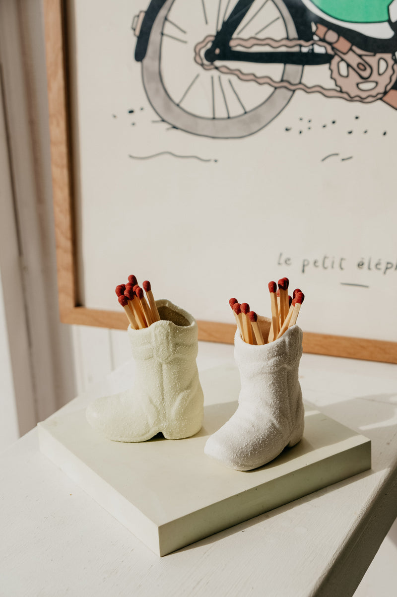 Cowboy Boot Ceramic Match Striker - 3 colour options available