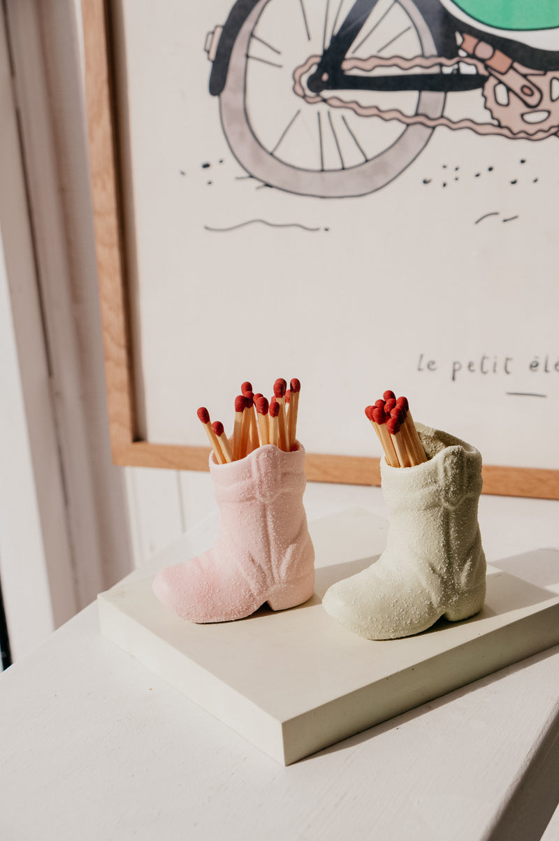 Cowboy Boot Ceramic Match Striker - 3 colour options available