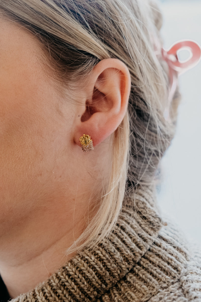 French Fries 18k Gold Earrings - 3 styles