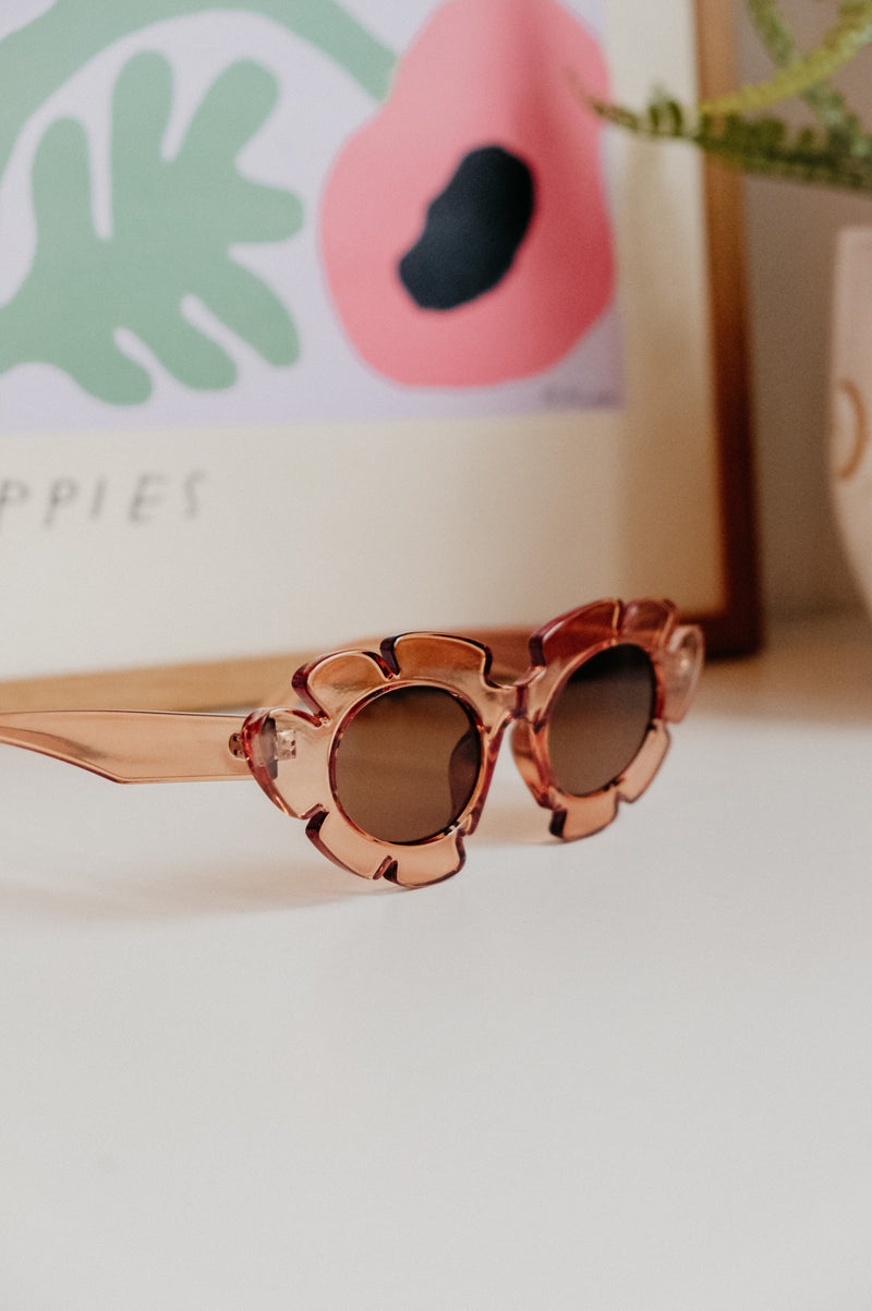 Brooke Flower Shaped Sunglasses