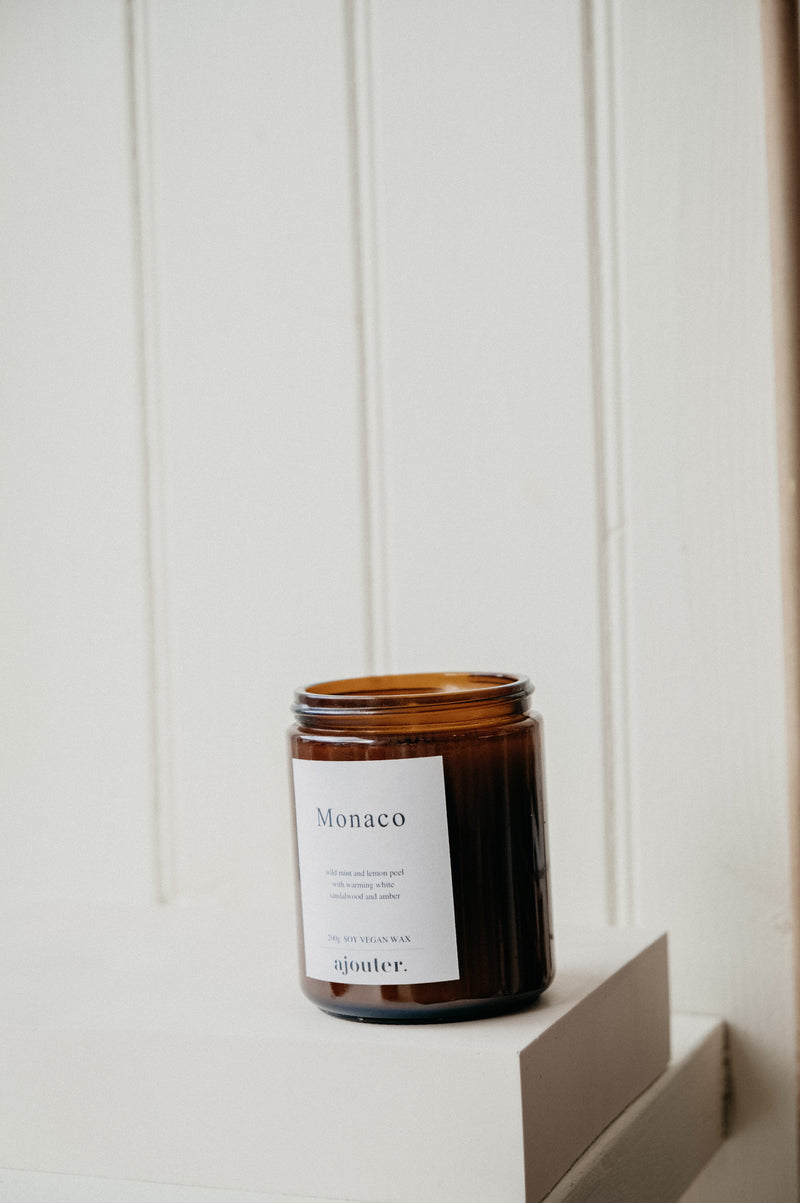 Monaco Wild Mint and Lemon Soy Wax Candle