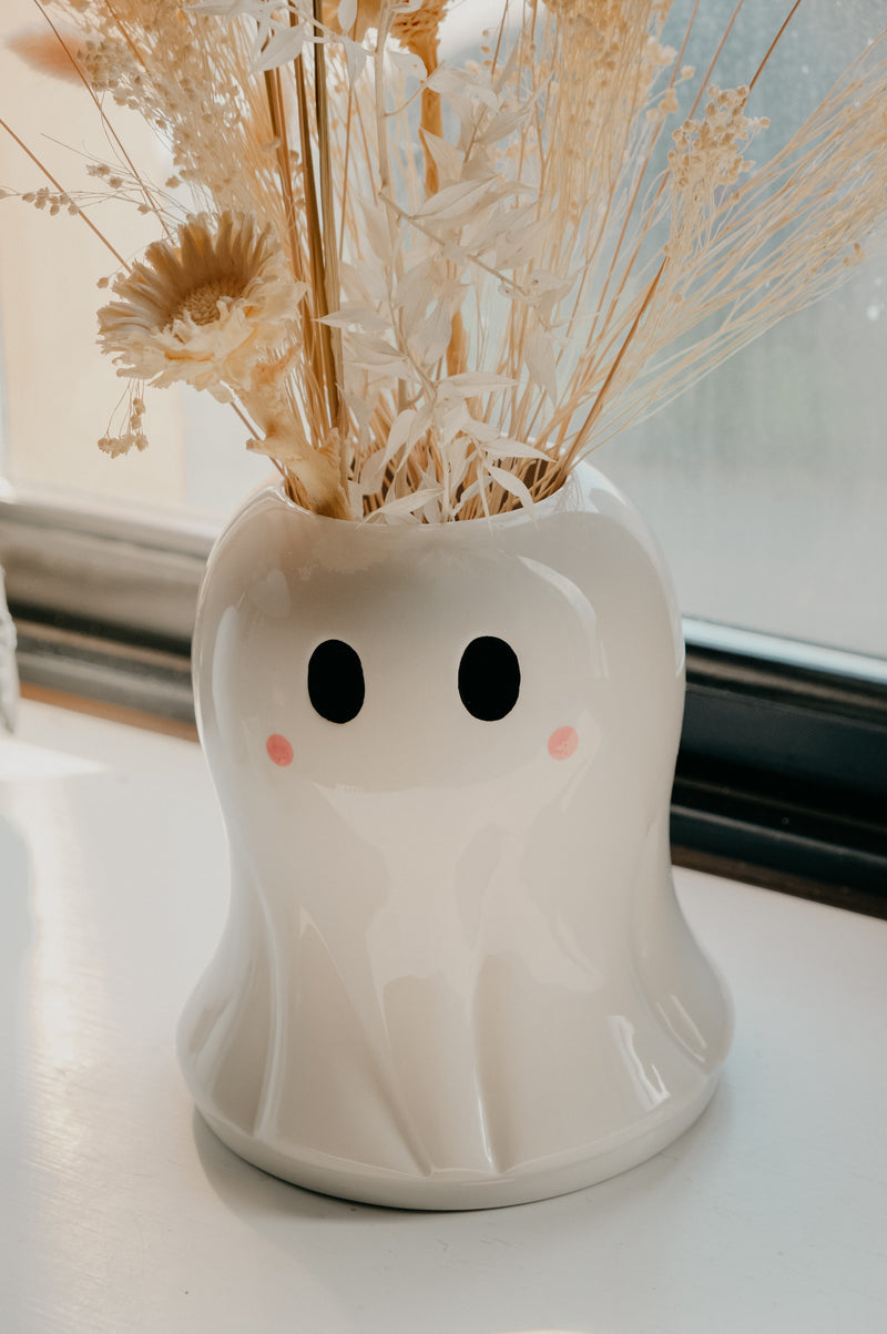 Halloween Cute Ghost Flower Ceramic Vase