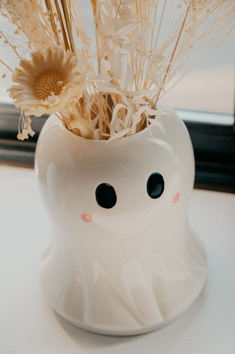 Halloween Cute Ghost Flower Ceramic Vase