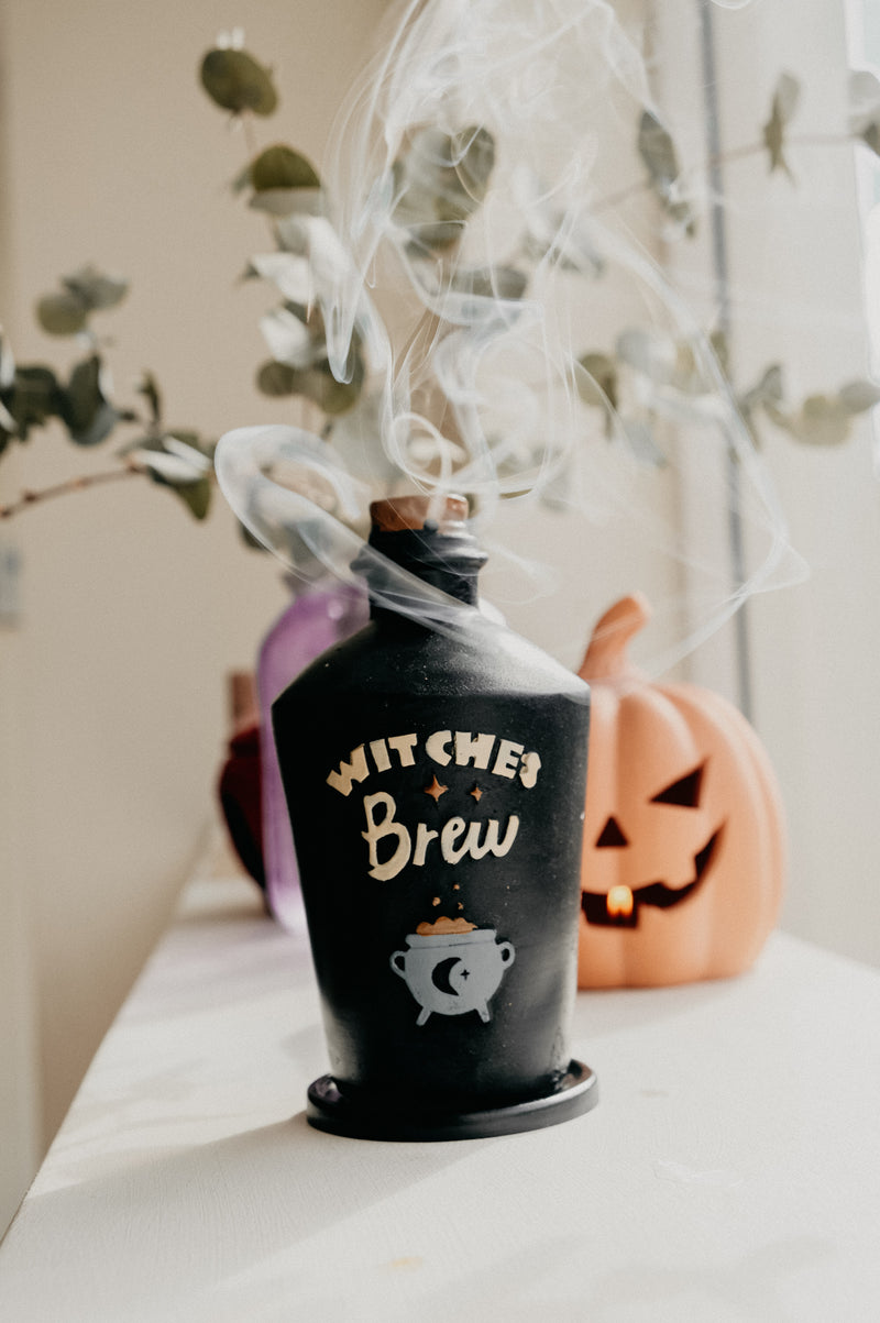 Winnie Witches Brew Autumn Halloween Incense Burner Holder