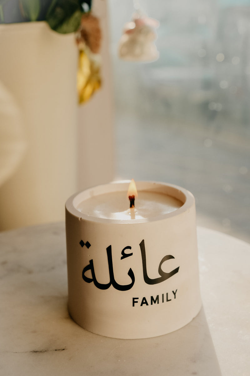 Eid/ Ramadan Arabic Happiness, Family and Love Candles