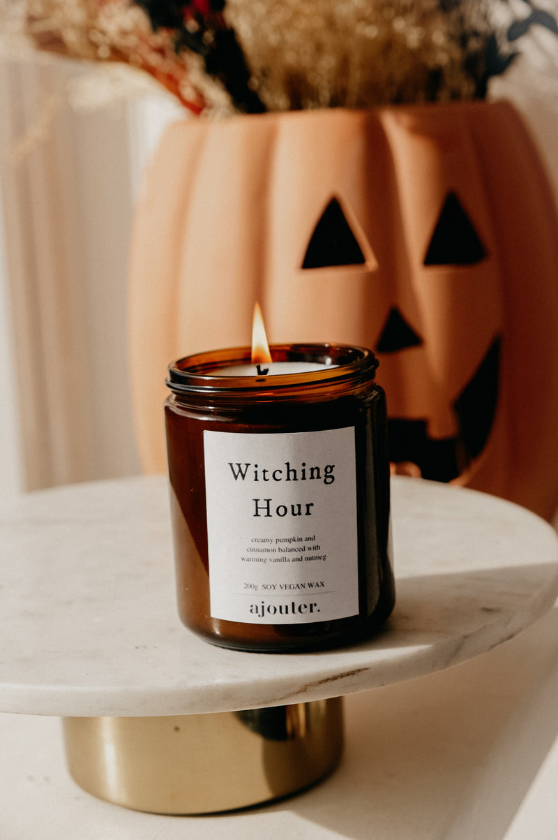 Witching Hour Halloween Autumn Candle