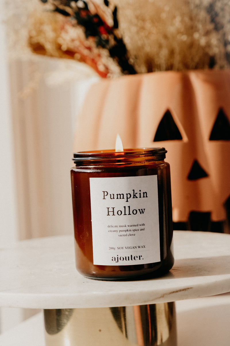 Pumpkin Hollow Halloween Autumn Candle