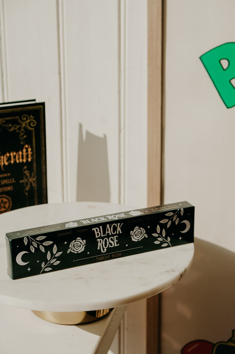 Black Rose Halloween Autumn Incense Sticks - Pack of 15