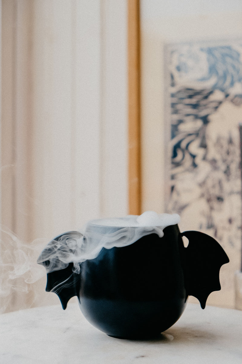 Benny Bat Wing Matt Black Halloween Mug