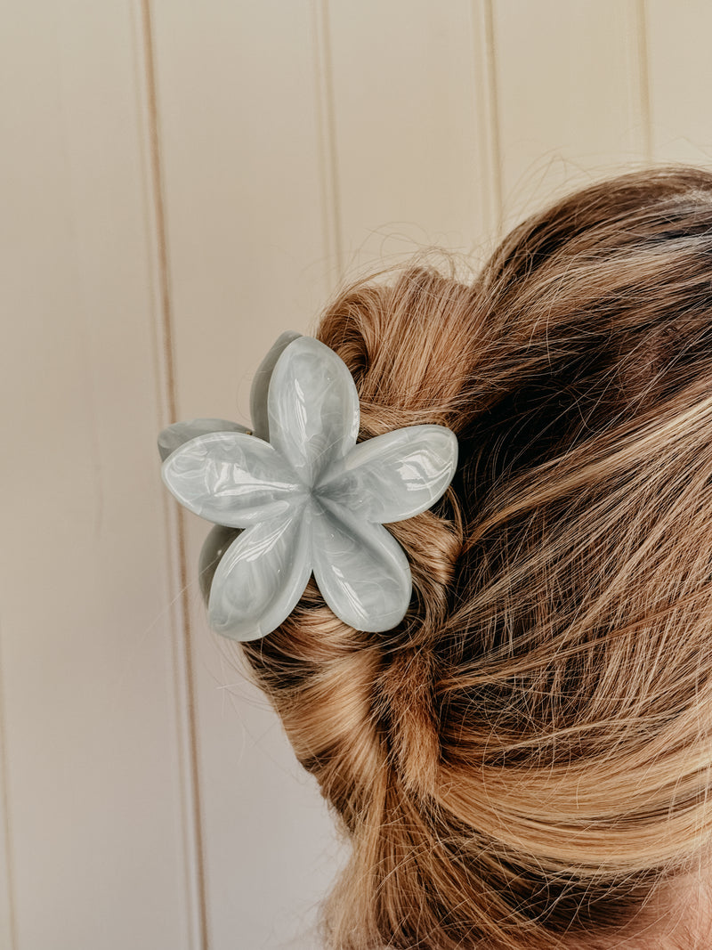 Moana Blue Bloom Flower Claw Clip