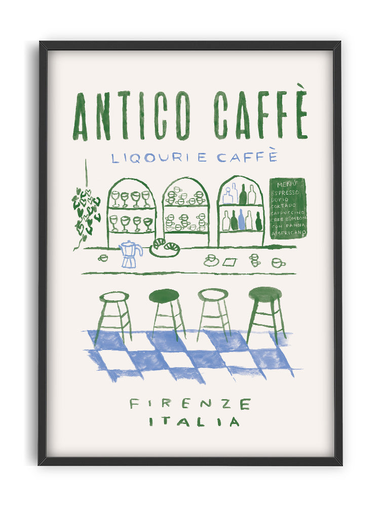 Antico Italian Caffe Print 50cm x 70cm