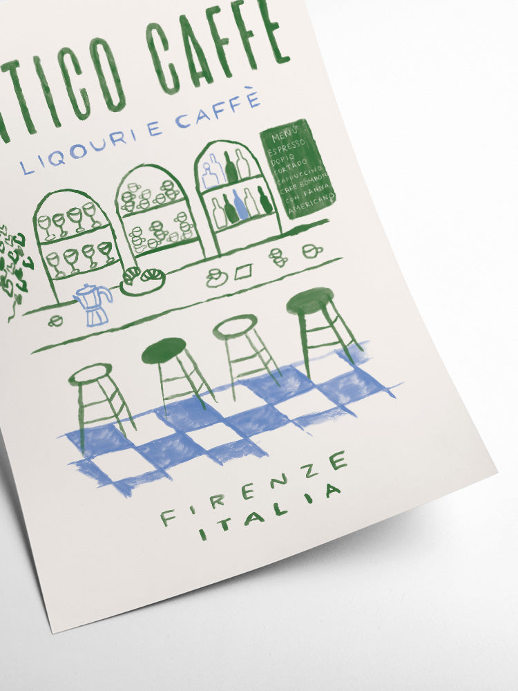 Antico Italian Caffe Print 50cm x 70cm