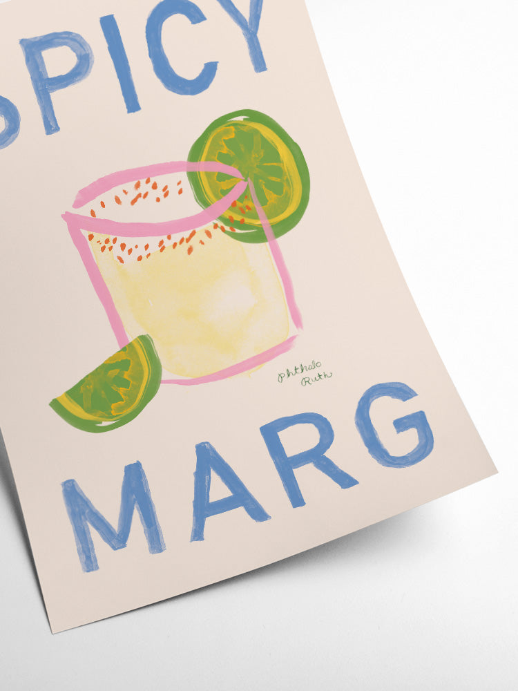 Spicy Marg Pastel Print 50cm x 70cm