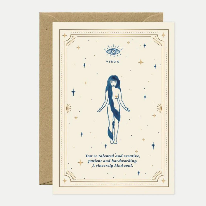 Horoscope Tarot Birthday Greeting Gift Card
