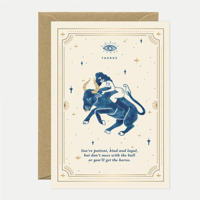 Horoscope Tarot Birthday Greeting Gift Card