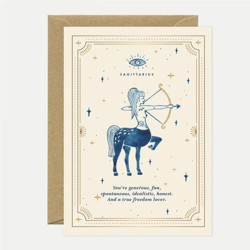 Horoscope Tarot Birthday Greeting Gift Card