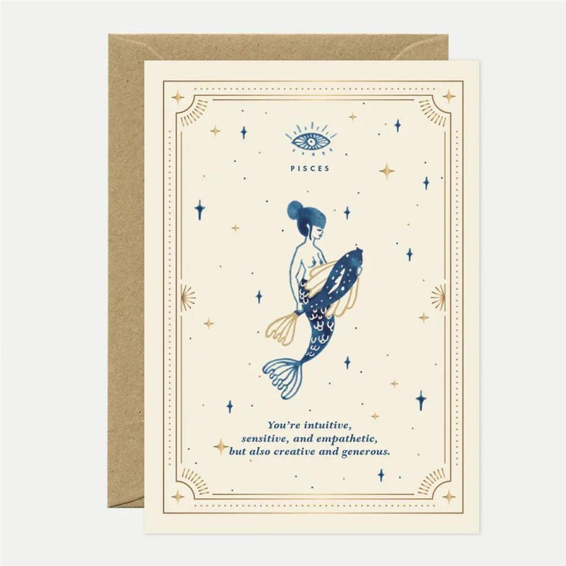 Horoscope Tarot Birthday Greeting Gift Card