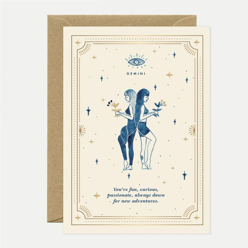 Horoscope Tarot Birthday Greeting Gift Card