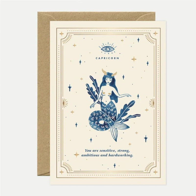 Horoscope Tarot Birthday Greeting Gift Card