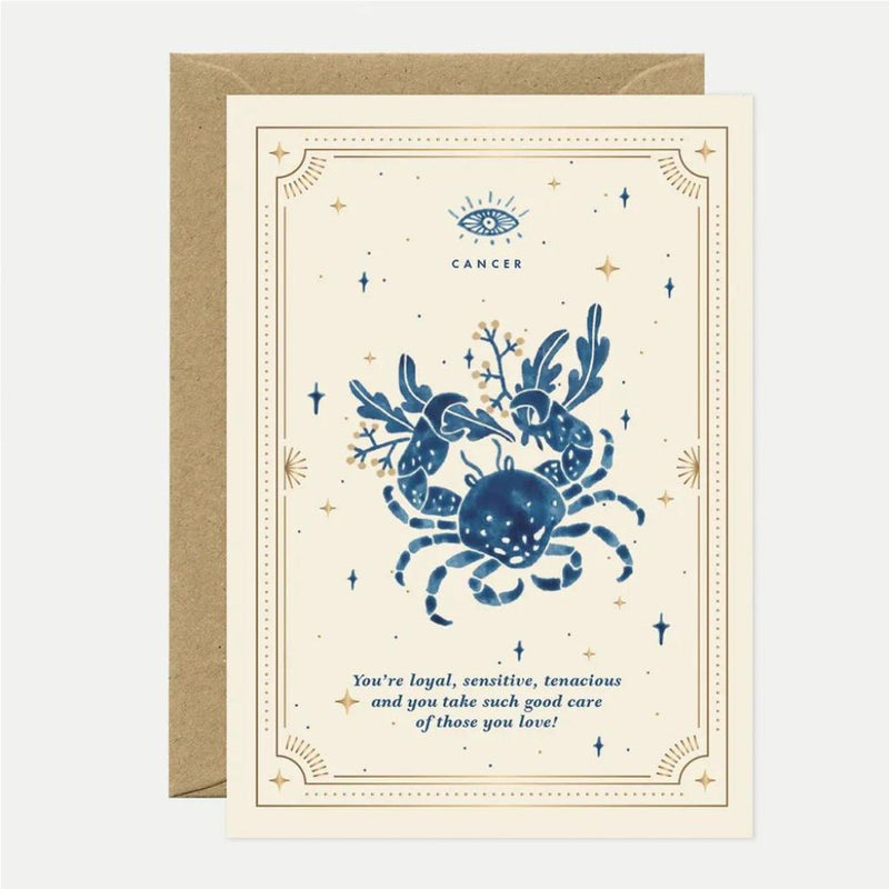 Horoscope Tarot Birthday Greeting Gift Card