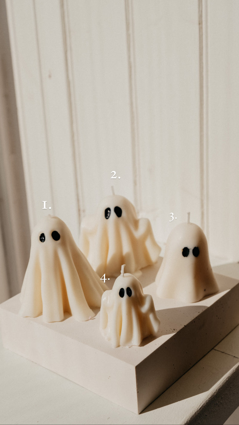 Ghost Halloween Autumn Soy Wax Candle