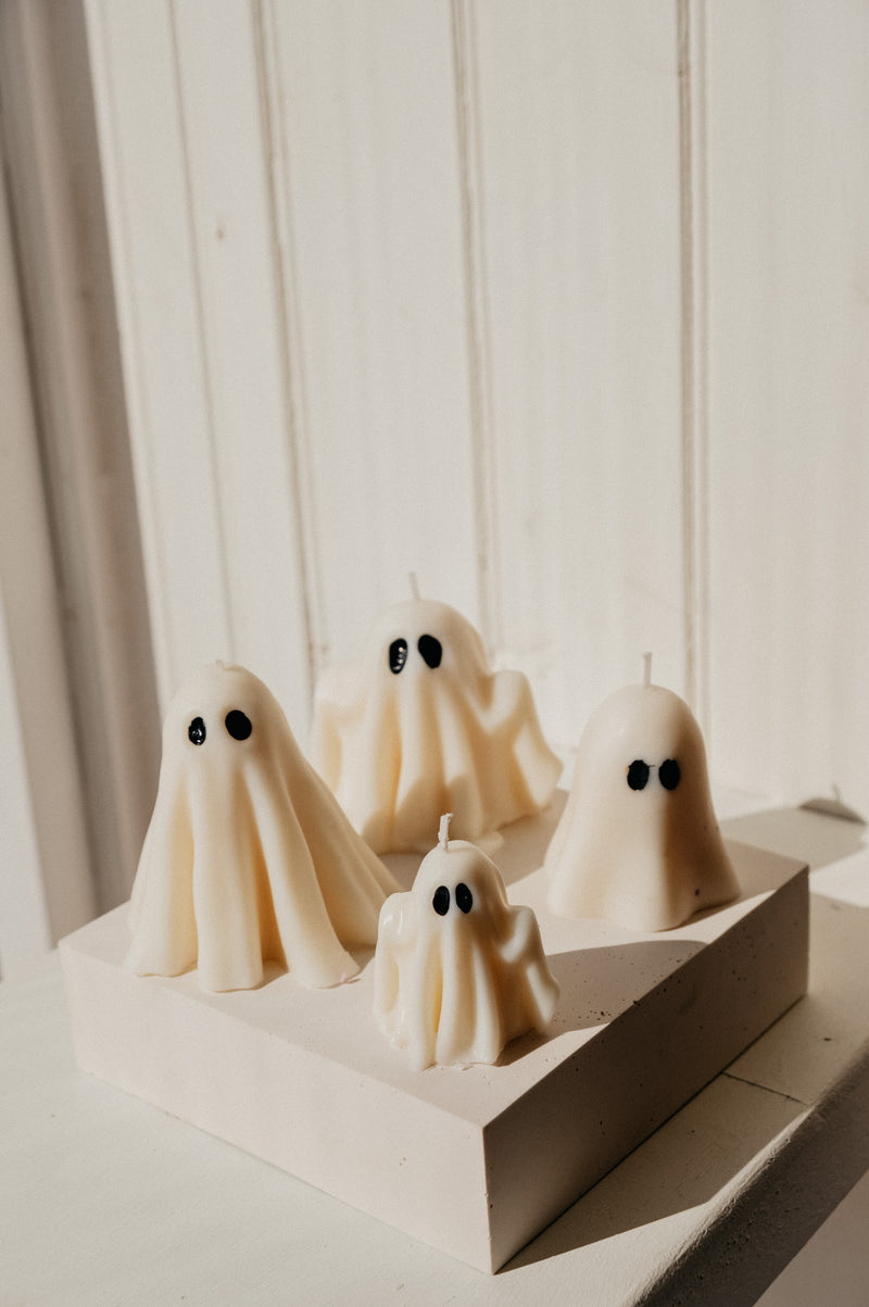 Ghost Halloween Autumn Soy Wax Candle