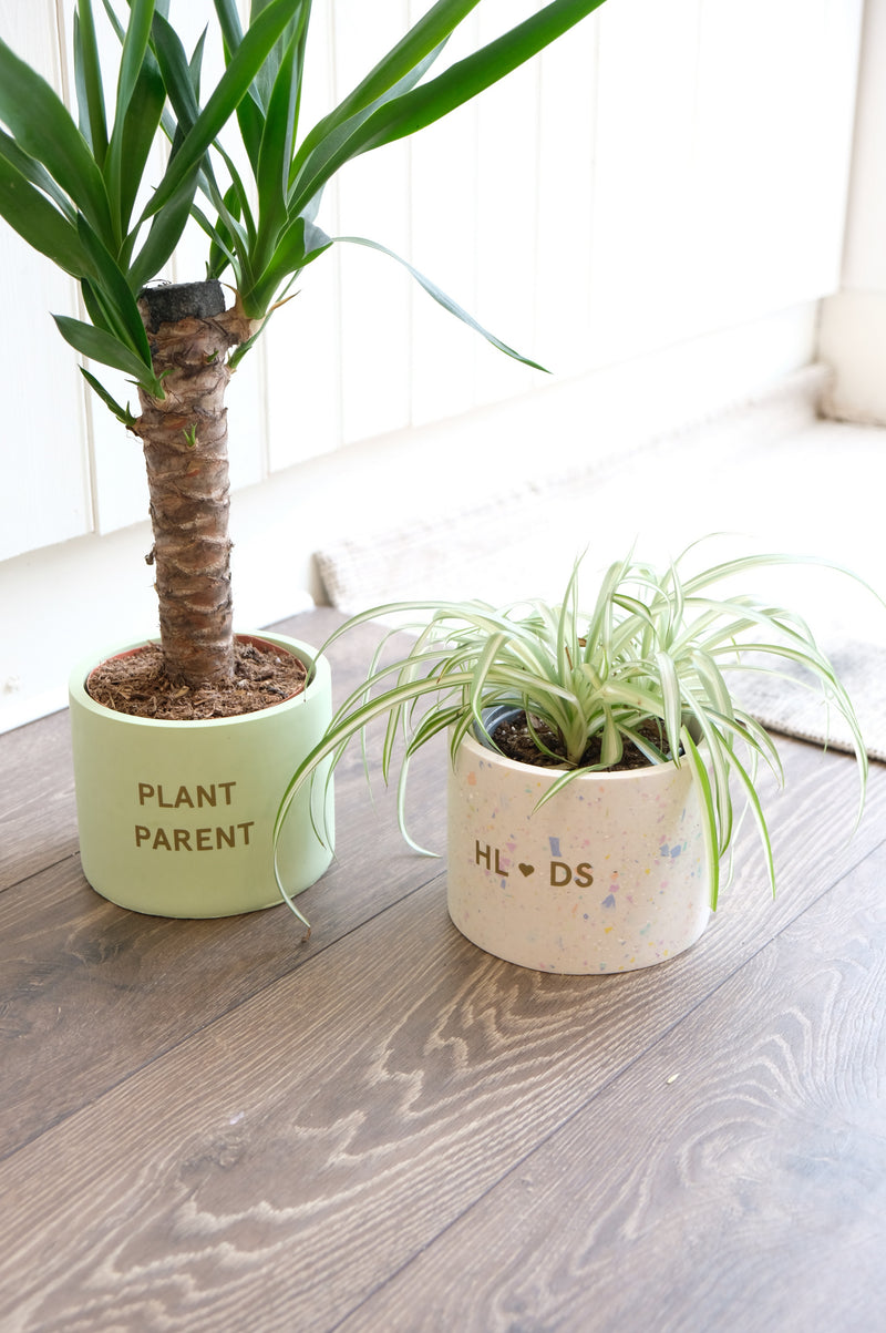 Personalised Concrete In-Door Plant Pot