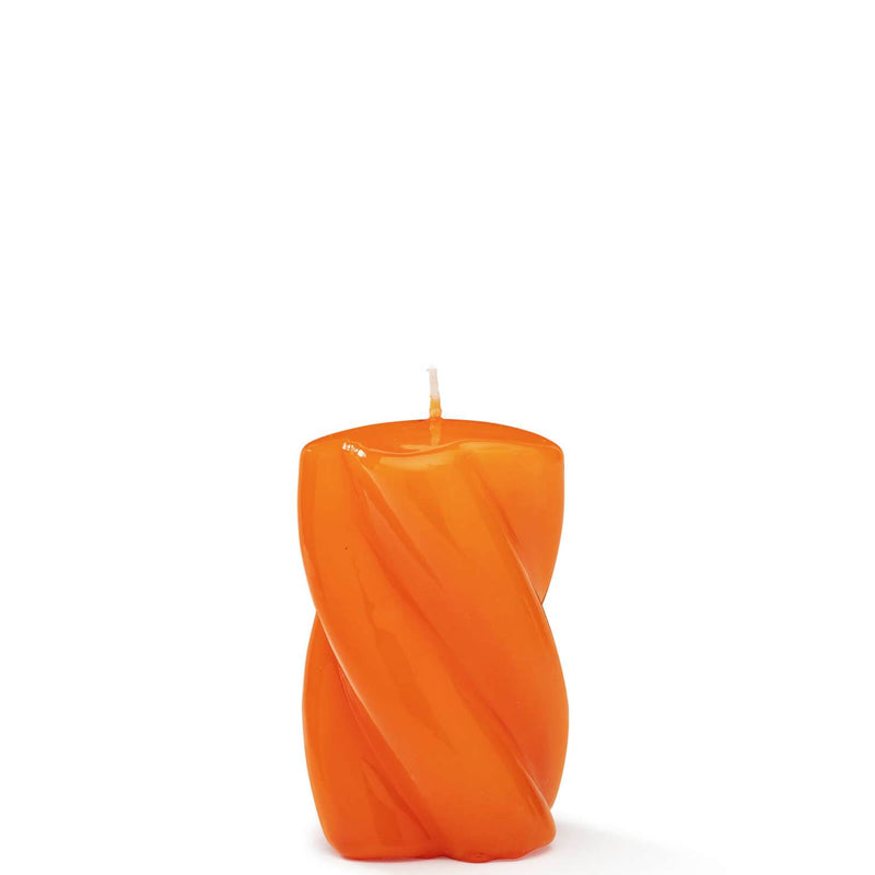 Orange Twisted Chunky Candle